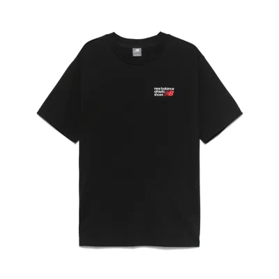 New Balance T-shirt Athletics Premium Logo Balck In Black