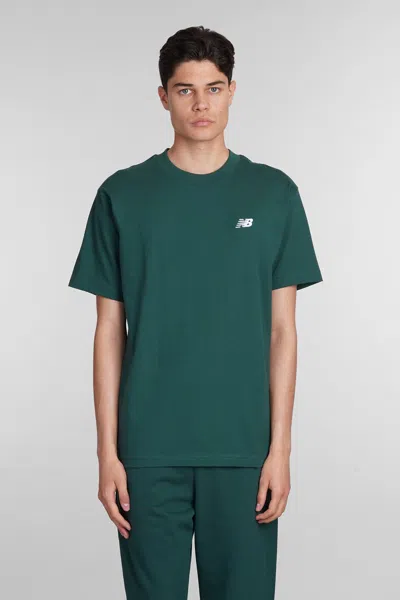 New Balance T-shirt In Green Cotton