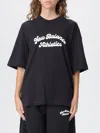 New Balance Script-logo Cotton Top In Black