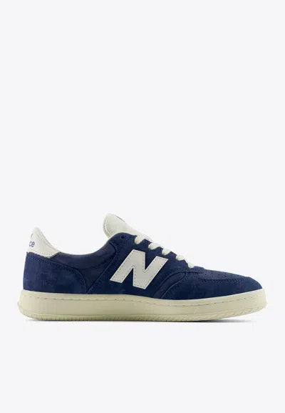 New Balance T500 Low-top Sneakers In Navy With Sea Salt And Marine Blue In Multi