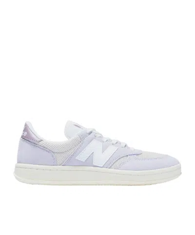 New Balance T500 In Pearl Grey With Linen And Iced Wine Color