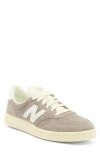 New Balance Mens Arid Stone Sea Salt T500 Suede Low-top Trainers In Arid Stone/sea Salt