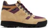 New Balance Tan & Burgundy Ald Edition Rainier Boots In Brown