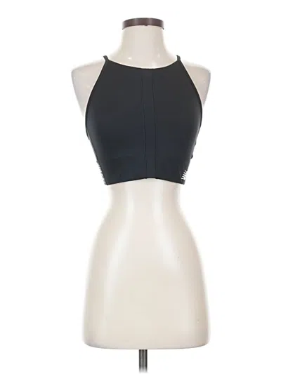 Pre-owned New Balance Tank Top Black Halter Neckline Tops