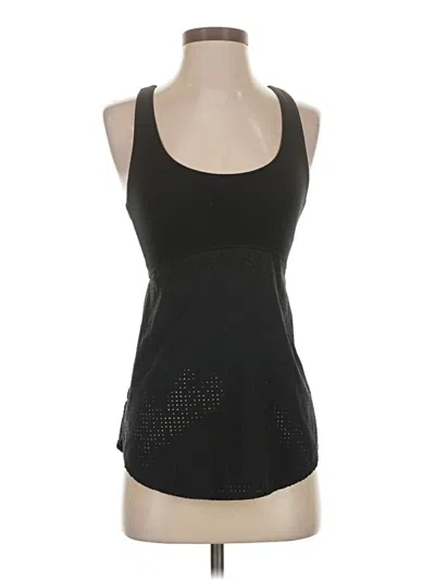 Pre-owned New Balance Tank Top Black Halter Neckline Tops