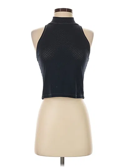 Pre-owned New Balance Tank Top Black Halter Neckline Tops