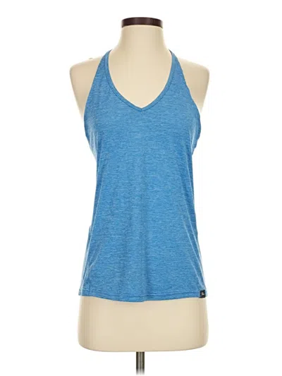 Pre-owned New Balance Tank Top Blue Halter Neckline Tops