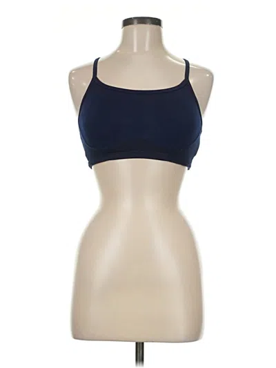 Pre-owned New Balance Tank Top Blue Halter Neckline Tops