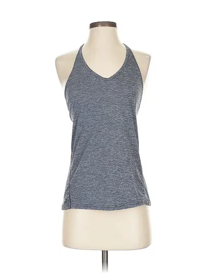 Pre-owned New Balance Tank Top Gray Halter Neckline Tops