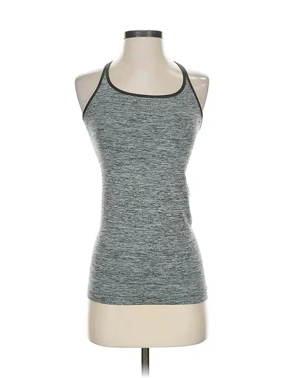 Pre-owned New Balance Tank Top Gray Halter Neckline Tops