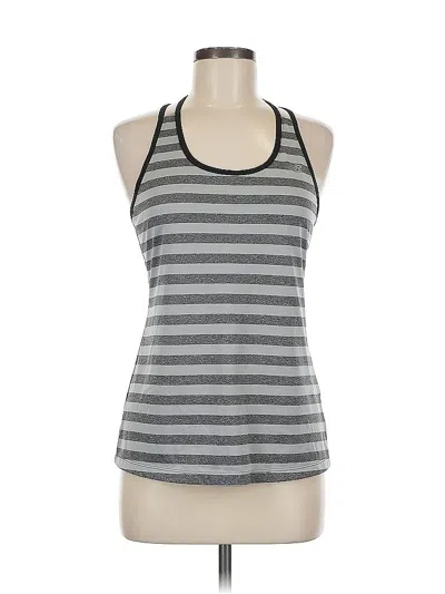 Pre-owned New Balance Tank Top Gray Halter Neckline Tops