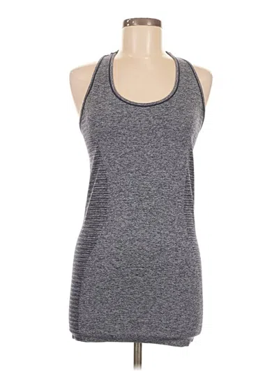 Pre-owned New Balance Tank Top Gray Halter Neckline Tops