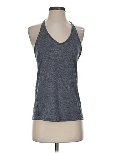 Pre-owned New Balance Tank Top Gray Halter Neckline Tops