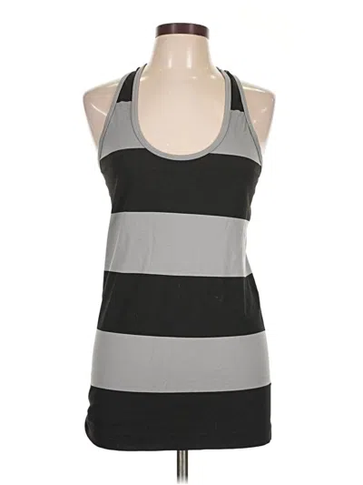 Pre-owned New Balance Tank Top Gray Halter Neckline Tops