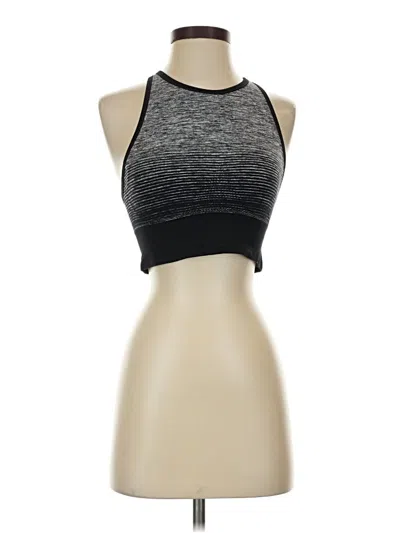 Pre-owned New Balance Tank Top Gray Halter Neckline Tops