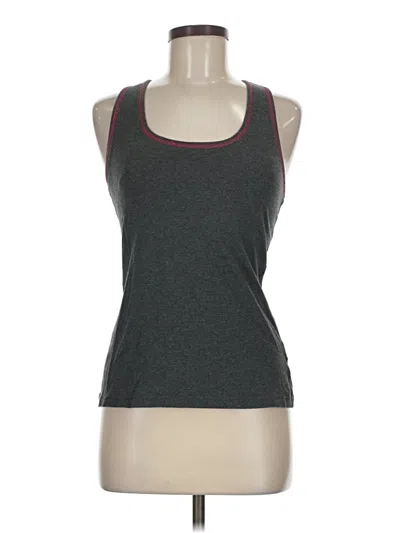 Pre-owned New Balance Tank Top Gray Halter Neckline Tops