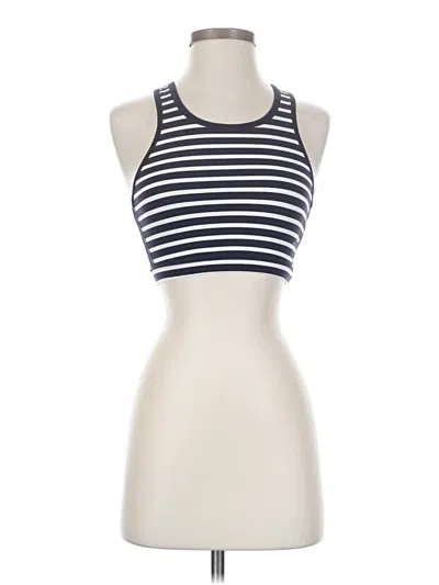 Pre-owned New Balance Tank Top Ivory Halter Neckline Tops