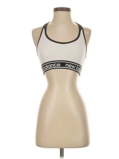 Pre-owned New Balance Tank Top Ivory Halter Neckline Tops