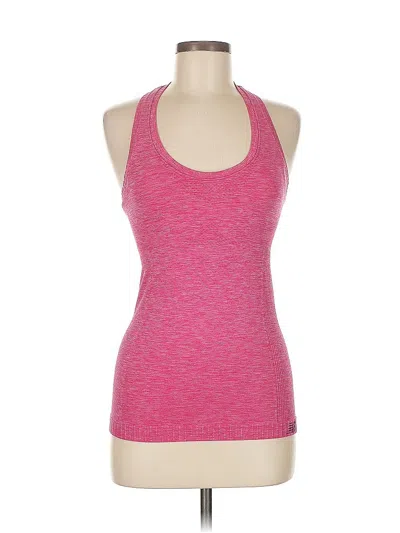 Pre-owned New Balance Tank Top Pink Halter Neckline Tops
