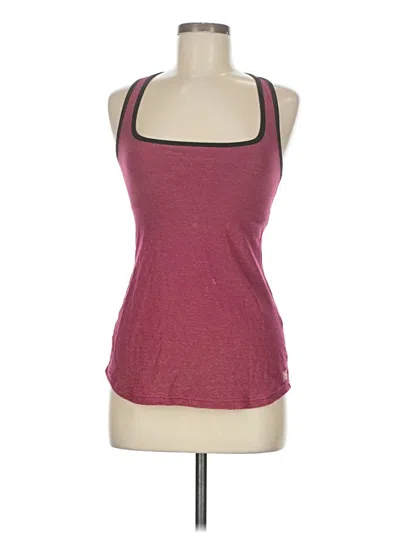 Pre-owned New Balance Tank Top Pink Halter Neckline Tops