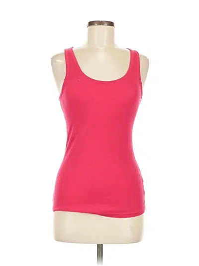 Pre-owned New Balance Tank Top Pink Strapless Neckline Tops