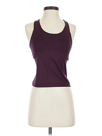 Pre-owned New Balance Tank Top Purple Halter Neckline Tops