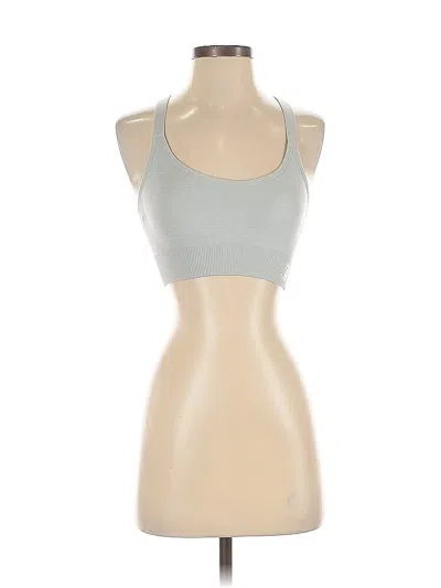 Pre-owned New Balance Tank Top Silver Halter Neckline Tops