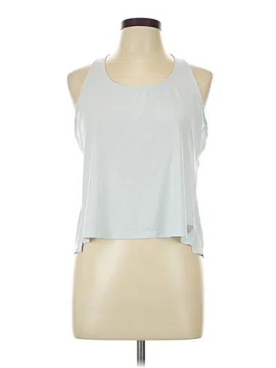 Pre-owned New Balance Tank Top Silver Halter Neckline Tops