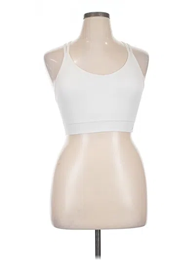 Pre-owned New Balance Tank Top White Halter Neckline Tops