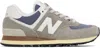 New Balance Taupe & Navy 574 Sneakers In Arid Stone