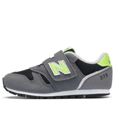 New Balance (td)  373 Hook And Loop Shoes 'grey Light Green' In Multi