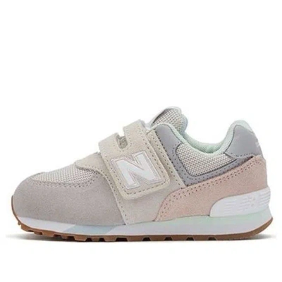 New Balance (td)  574 Low-top Running Shoes Grey/pink In Gray
