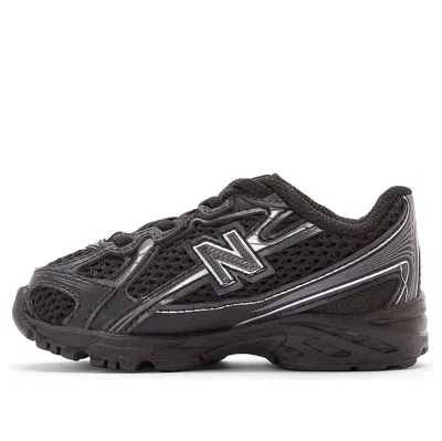 New Balance (td)  740 Bungee Lace 'black Silver Metallic' In Multi