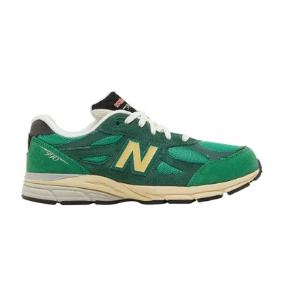 Pre-owned New Balance Teddy Santis X 990v3 Big Kid 'green Gold' | Kid's Size 4.5