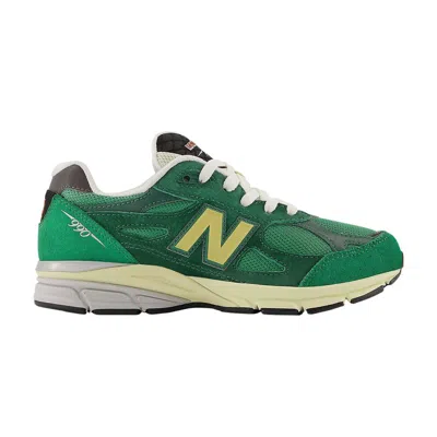 Pre-owned New Balance Teddy Santis X 990v3 Big Kid Wide 'green Gold' | Kid's Size 6