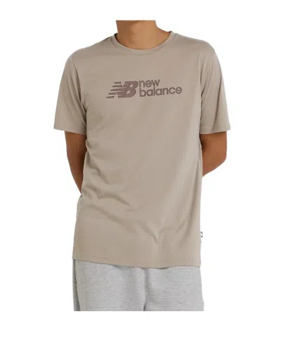 New Balance Theathertech Linear T-shirt In Nude