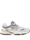 New Balance Grey Low Top Sneakers With Logo Detail On The Side In Suede And Tech Fabric Man In White