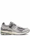 New Balance 2002r Grey Low Top Sneakers With Logo Patch In Suede Unisex In Gray