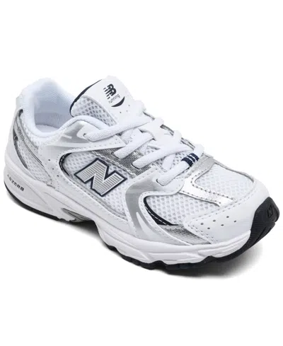 New Balance Babies' Toddler Kids 530 Stretch Lace Casual Sneakers From Finish Line In White