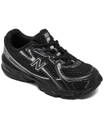 New Balance Babies' Toddler Kids 740 Stretch Lace Casual Sneakers From Finish Line In Black