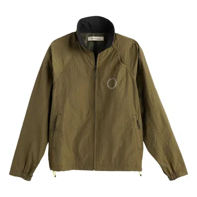 New Balance Tokyo Design Studio  Nylon Wind Jacket 'dark Moss' In Green