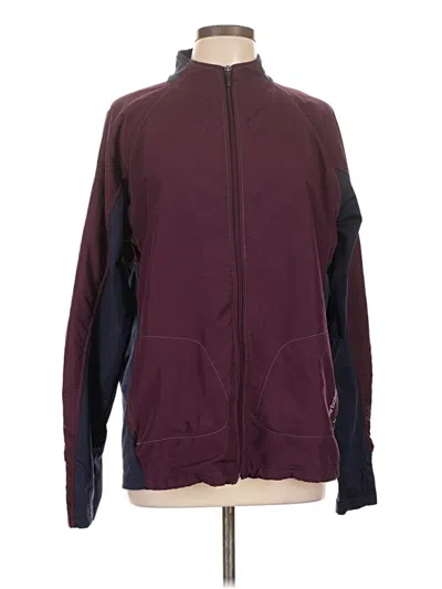 Pre-owned New Balance Track Jacket In Burgundy