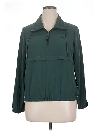 Pre-owned New Balance Track Jacket In Green