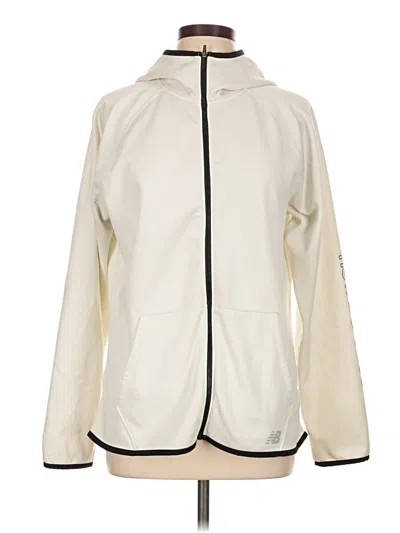 Pre-owned New Balance Track Jacket In White