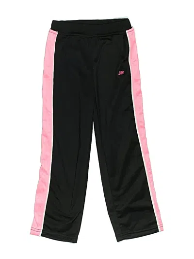 Pre-owned New Balance Kids' Track Pants In Black