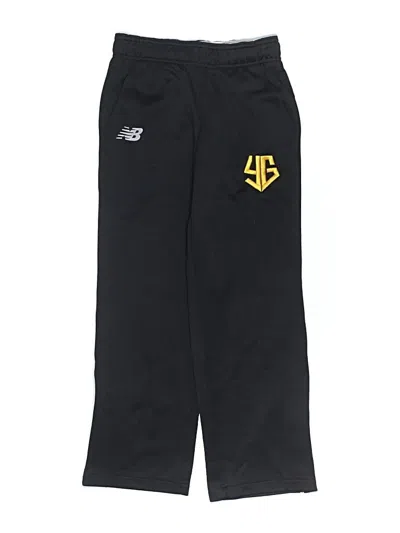 Pre-owned New Balance Kids' Track Pants In Black