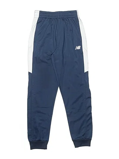 Pre-owned New Balance Kids' Track Pants In Blue