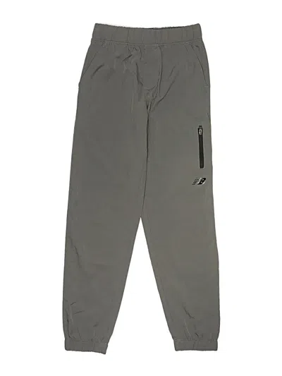 Pre-owned New Balance Kids' Track Pants In Gray