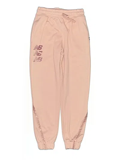 Pre-owned New Balance Kids' Track Pants In Pink