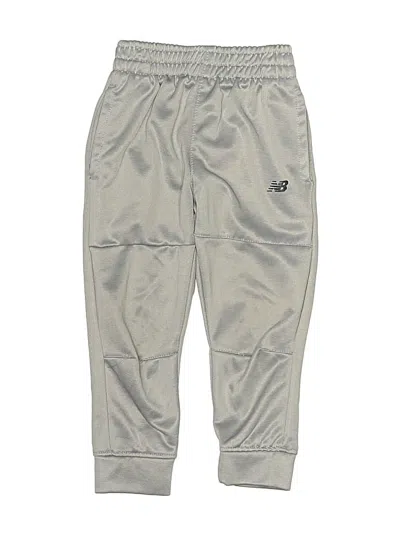 Pre-owned New Balance Kids' Track Pants In Silver